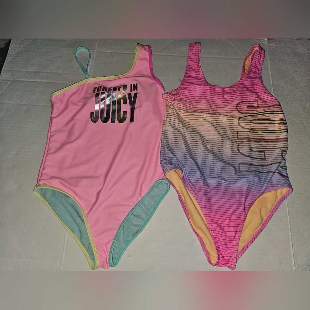 ✨2 Girls JUICY COUTURE Great Condition✨ Bathing Suit sz 12